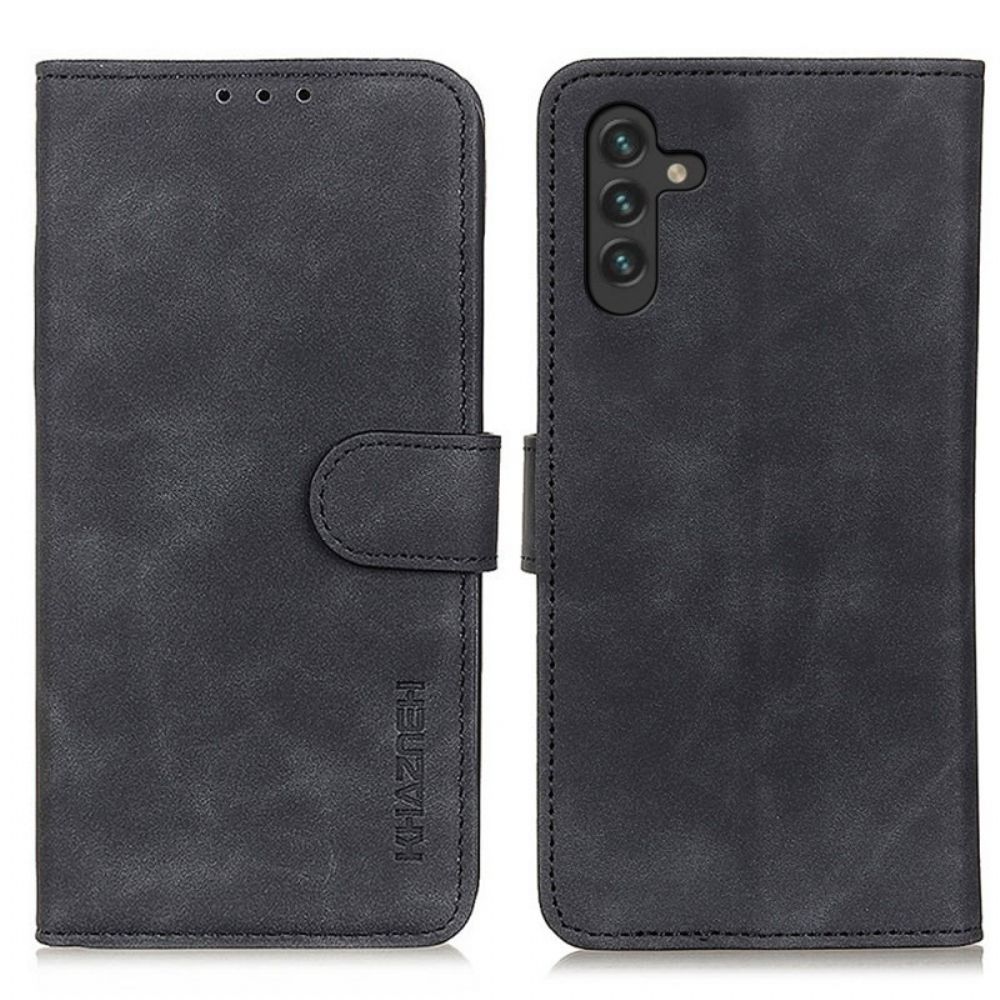 Leren Hoesje voor Samsung Galaxy A13 5G Vintage Leereffect Khazneh