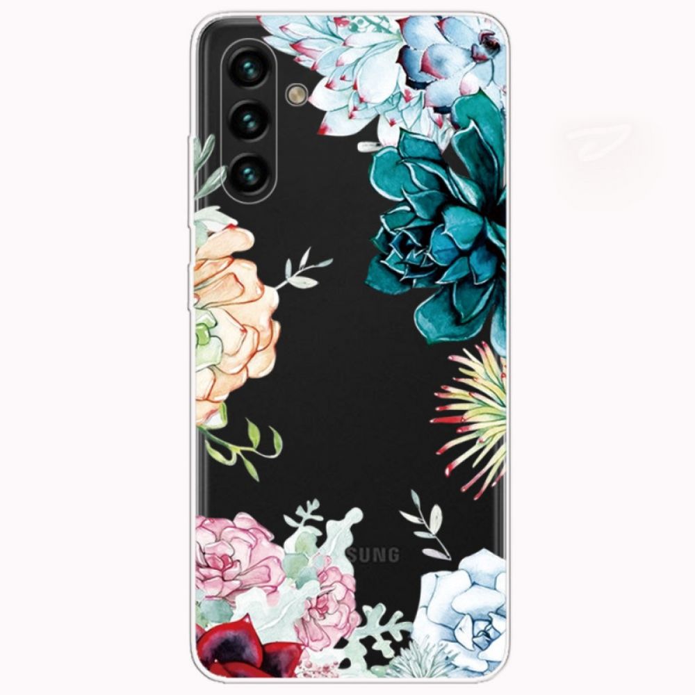 Telefoonhoesje voor Samsung Galaxy A13 5G Aquarel Bloemen