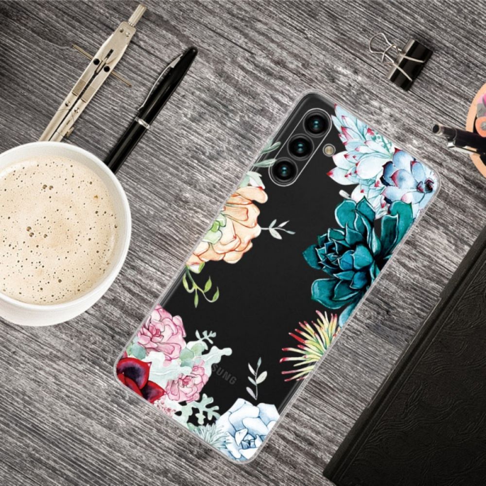 Telefoonhoesje voor Samsung Galaxy A13 5G Aquarel Bloemen