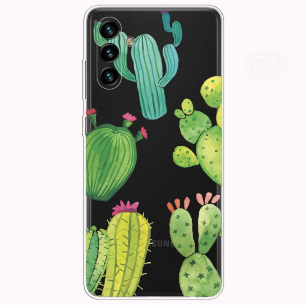 Telefoonhoesje voor Samsung Galaxy A13 5G Cactus Aquarel