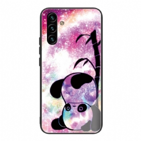 Telefoonhoesje voor Samsung Galaxy A13 5G Panda Gehard Glas