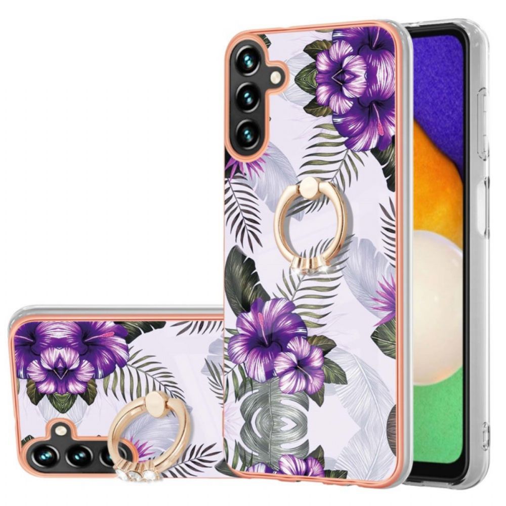 Telefoonhoesje voor Samsung Galaxy A13 5G Ring-steun Bloemen