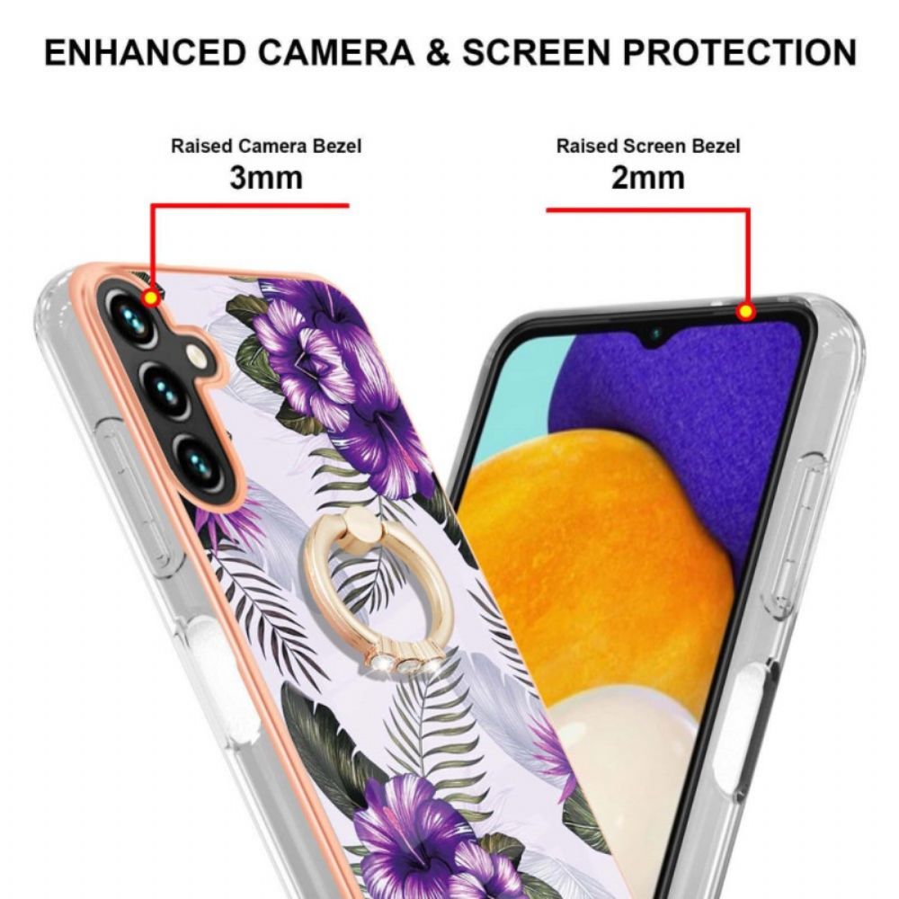 Telefoonhoesje voor Samsung Galaxy A13 5G Ring-steun Bloemen