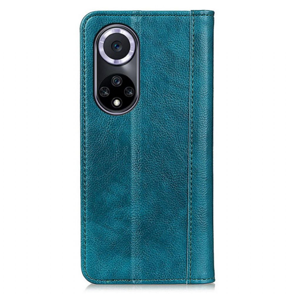 Bescherming Hoesje voor Huawei Nova 9 / Honor 50 Folio-hoesje Elegance Split Litchi Leer