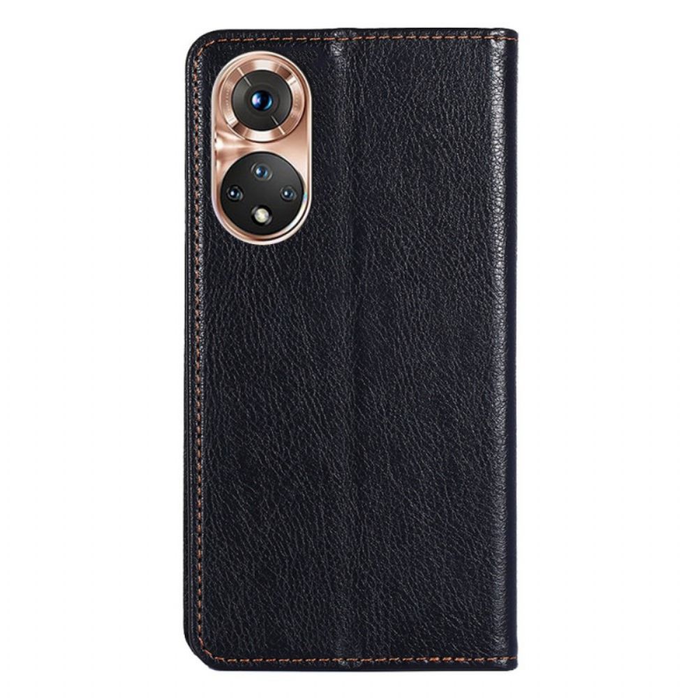 Bescherming Hoesje voor Huawei Nova 9 / Honor 50 Folio-hoesje Vintage Lederen Stijl