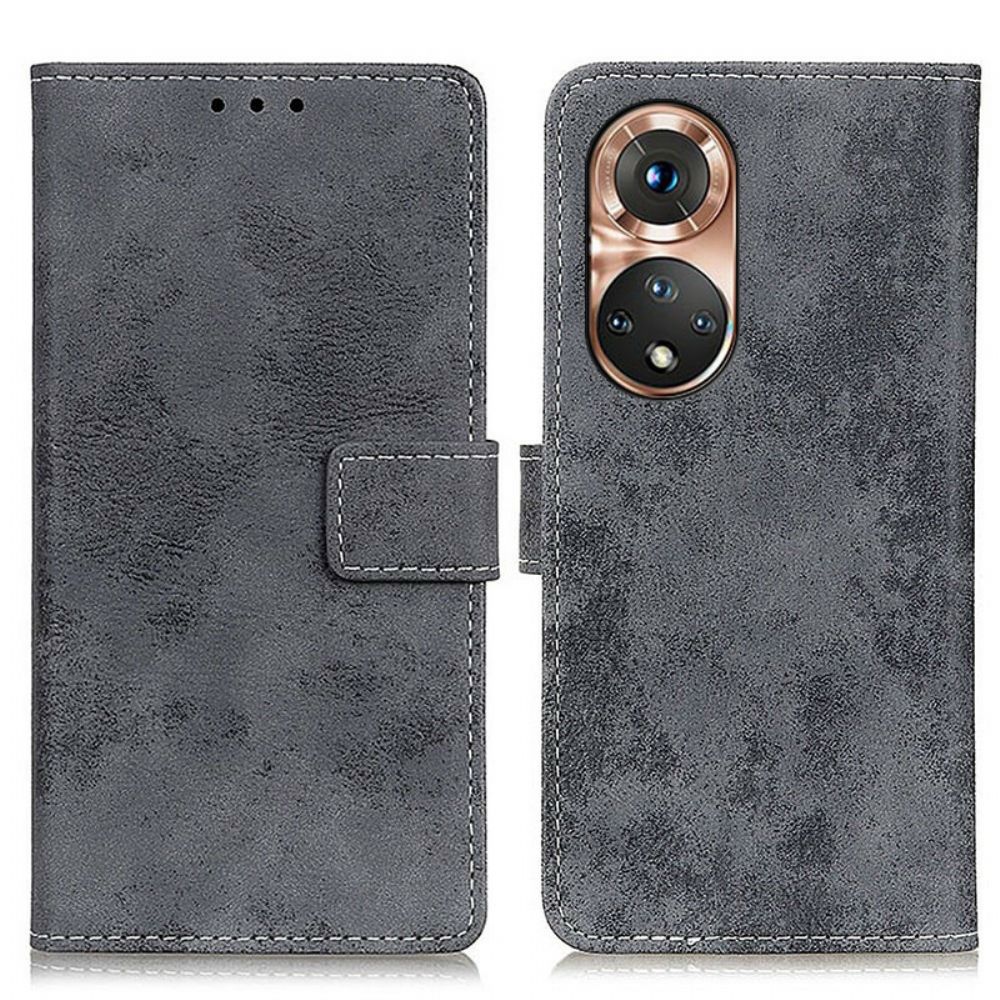 Folio-hoesje voor Huawei Nova 9 / Honor 50 Vintage Leereffect