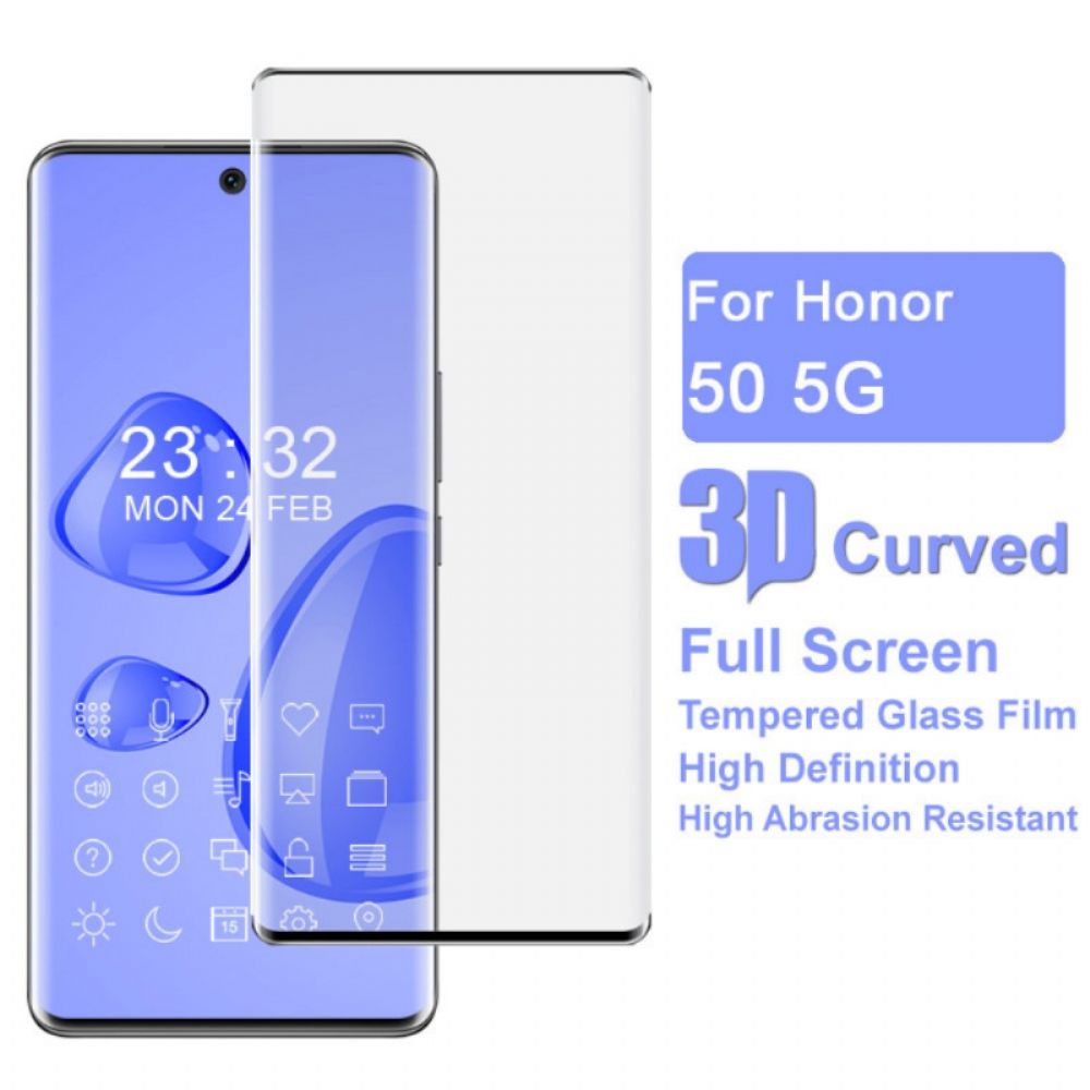 Honor 50 / Huawei Nova 9 Screenprotector Van Gehard Glas Met Zwarte Rand