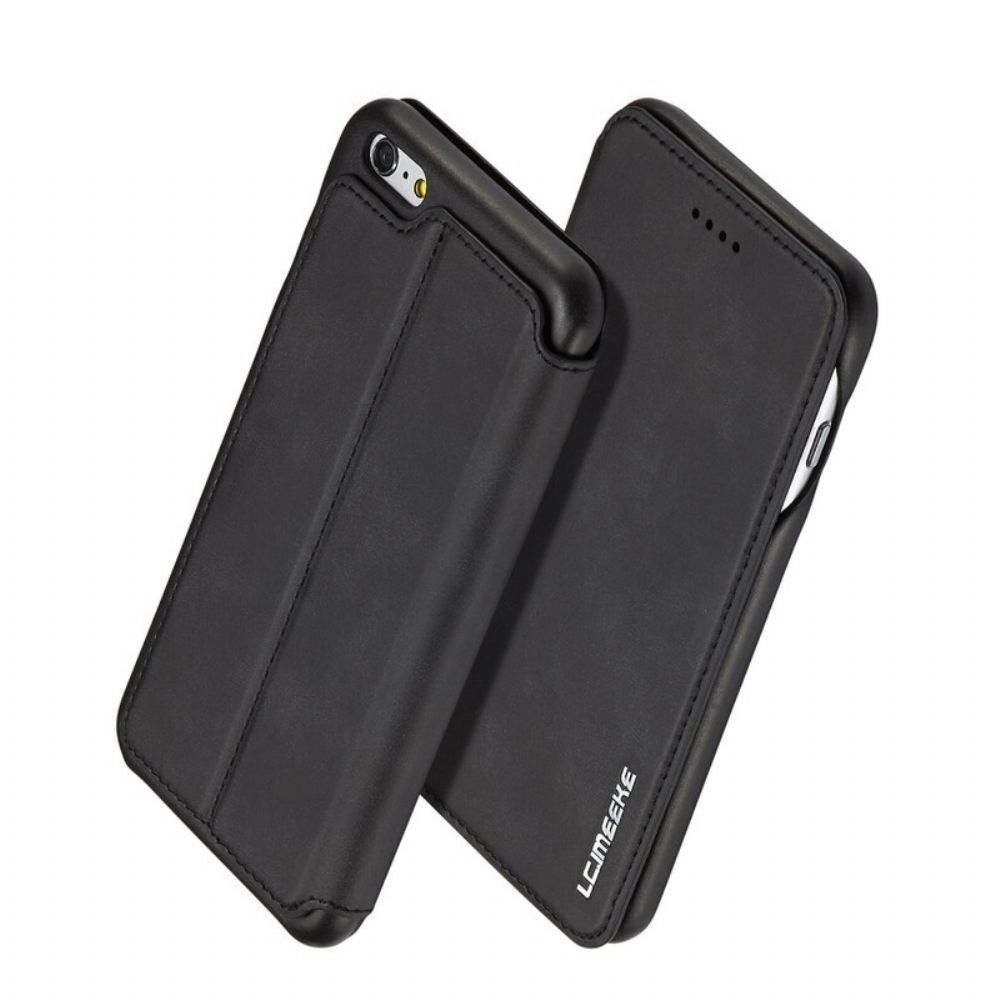 Bescherming Hoesje voor iPhone 6 / 6S Folio-hoesje Lc.imeeke Leereffect