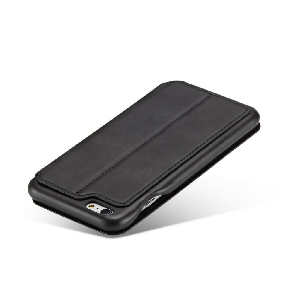 Bescherming Hoesje voor iPhone 6 / 6S Folio-hoesje Lc.imeeke Leereffect