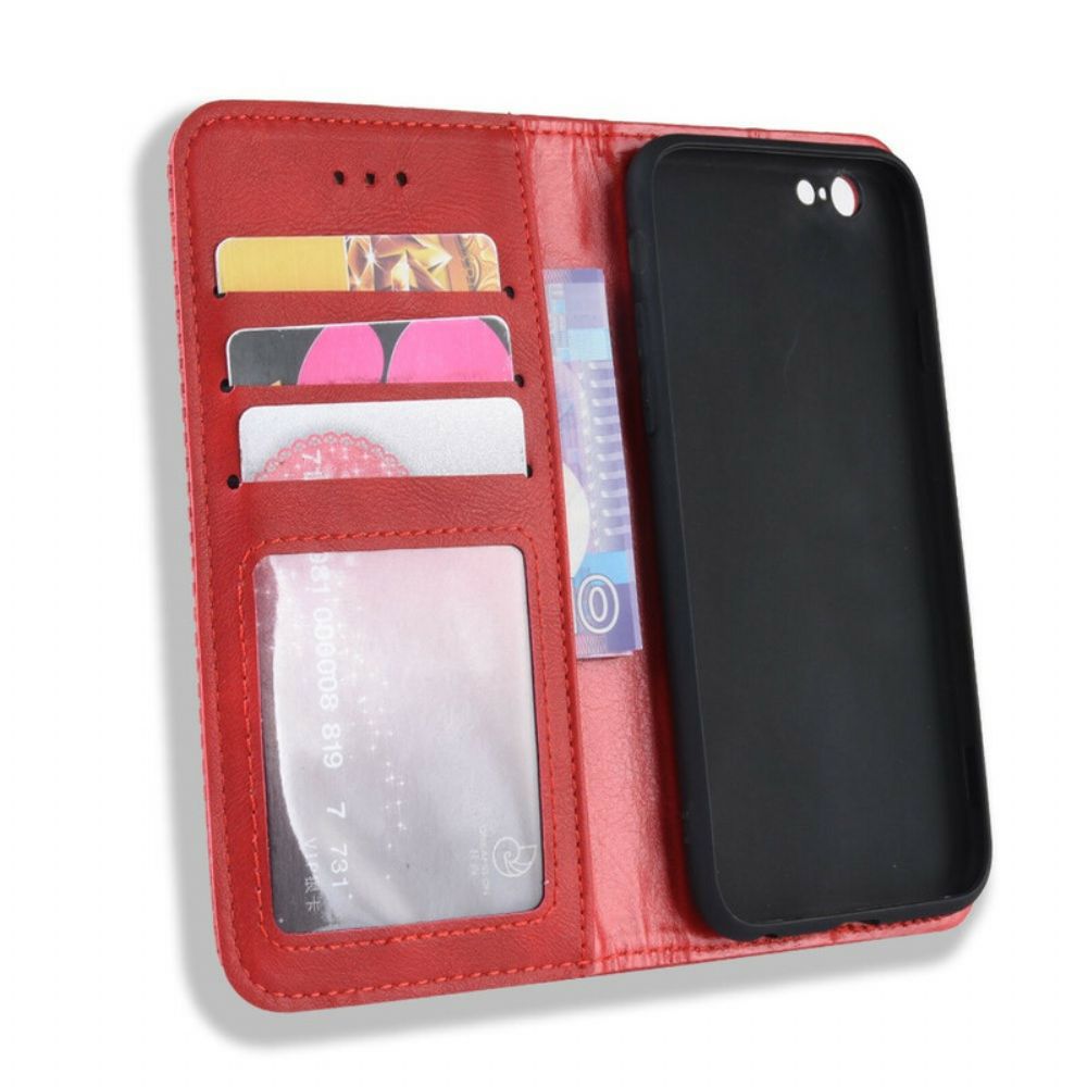 Bescherming Hoesje voor iPhone 6 / 6S Folio-hoesje Vintage Gestileerd Leereffect