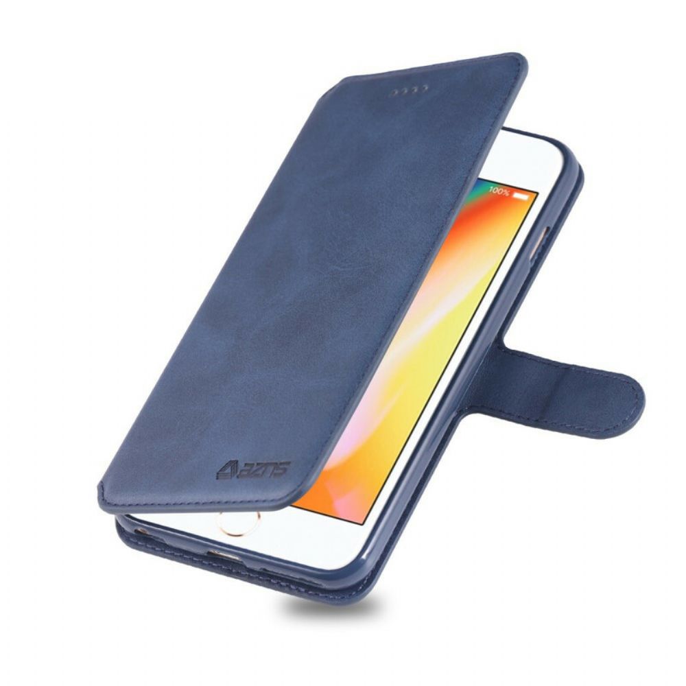 Flip Case voor iPhone 6 / 6S Azns Ledereffect