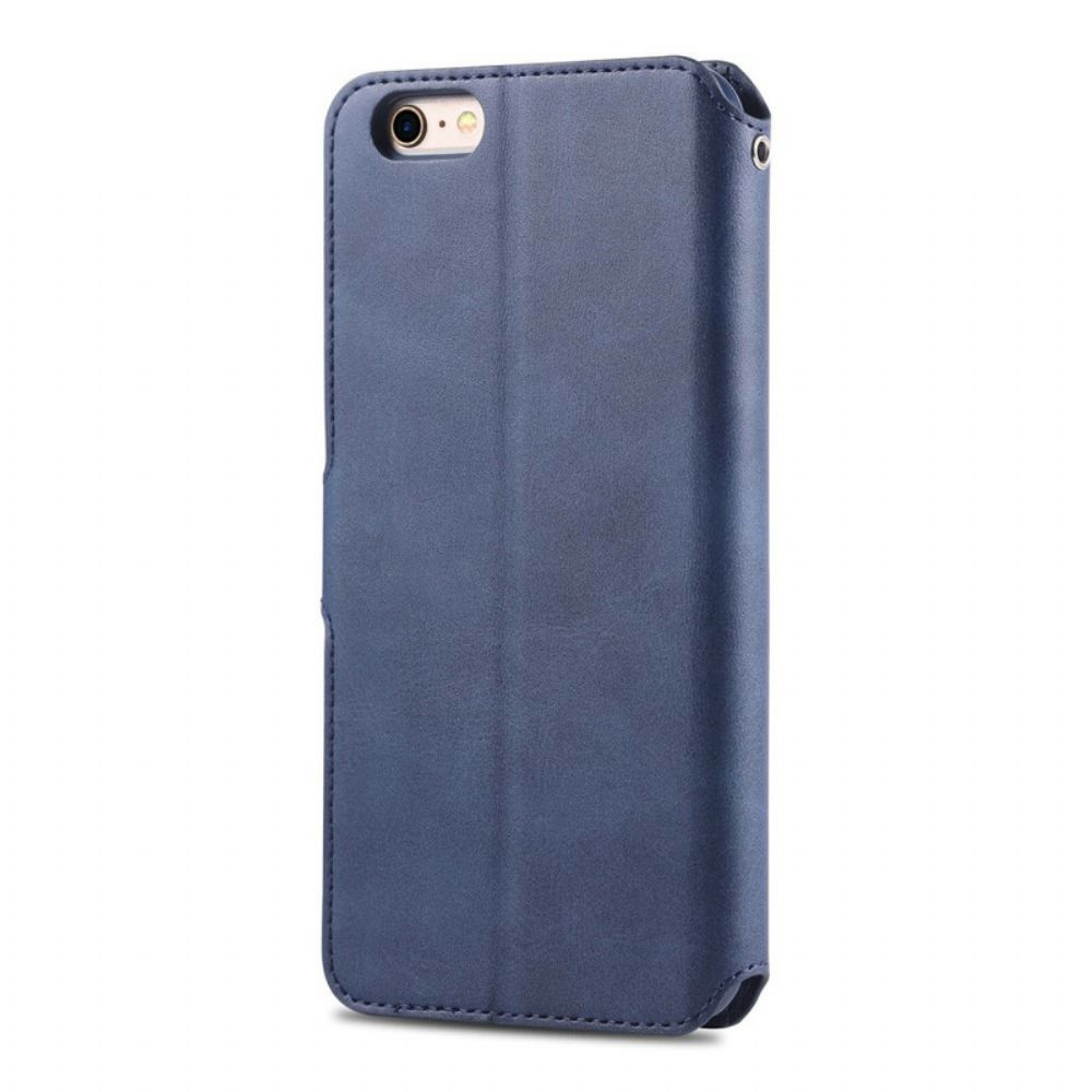 Flip Case voor iPhone 6 / 6S Azns Ledereffect