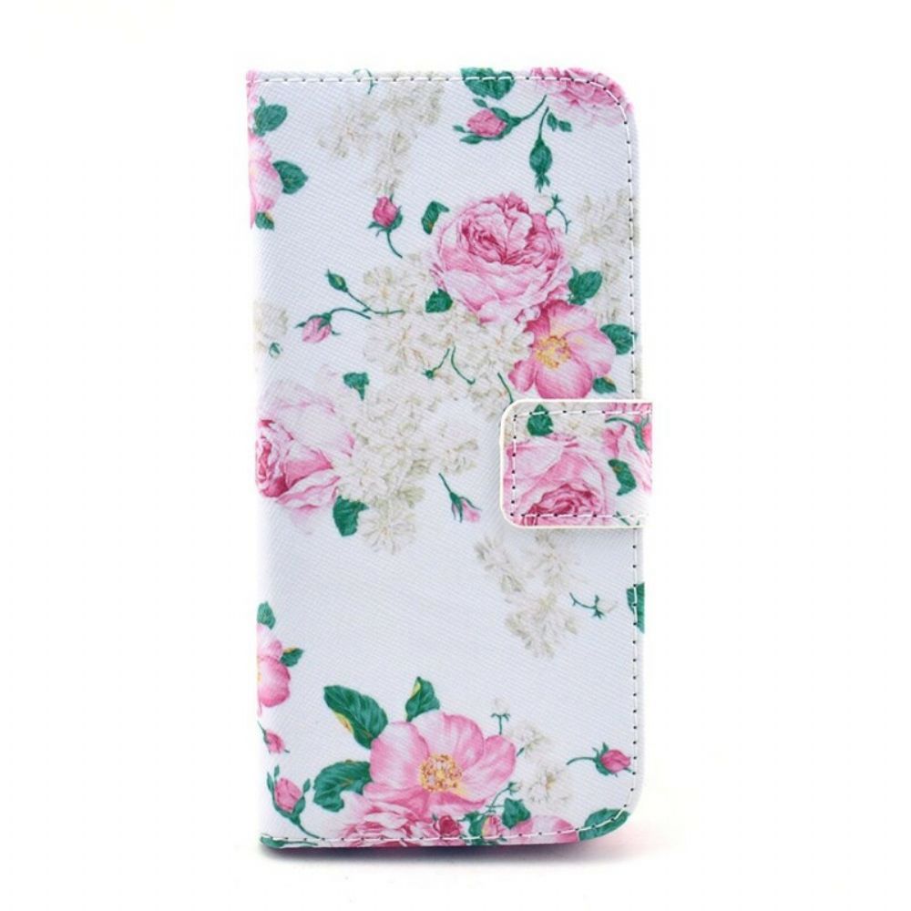 Folio-hoesje voor iPhone 6 / 6S Vrijheidsbloemen