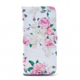 Folio-hoesje voor iPhone 6 / 6S Vrijheidsbloemen