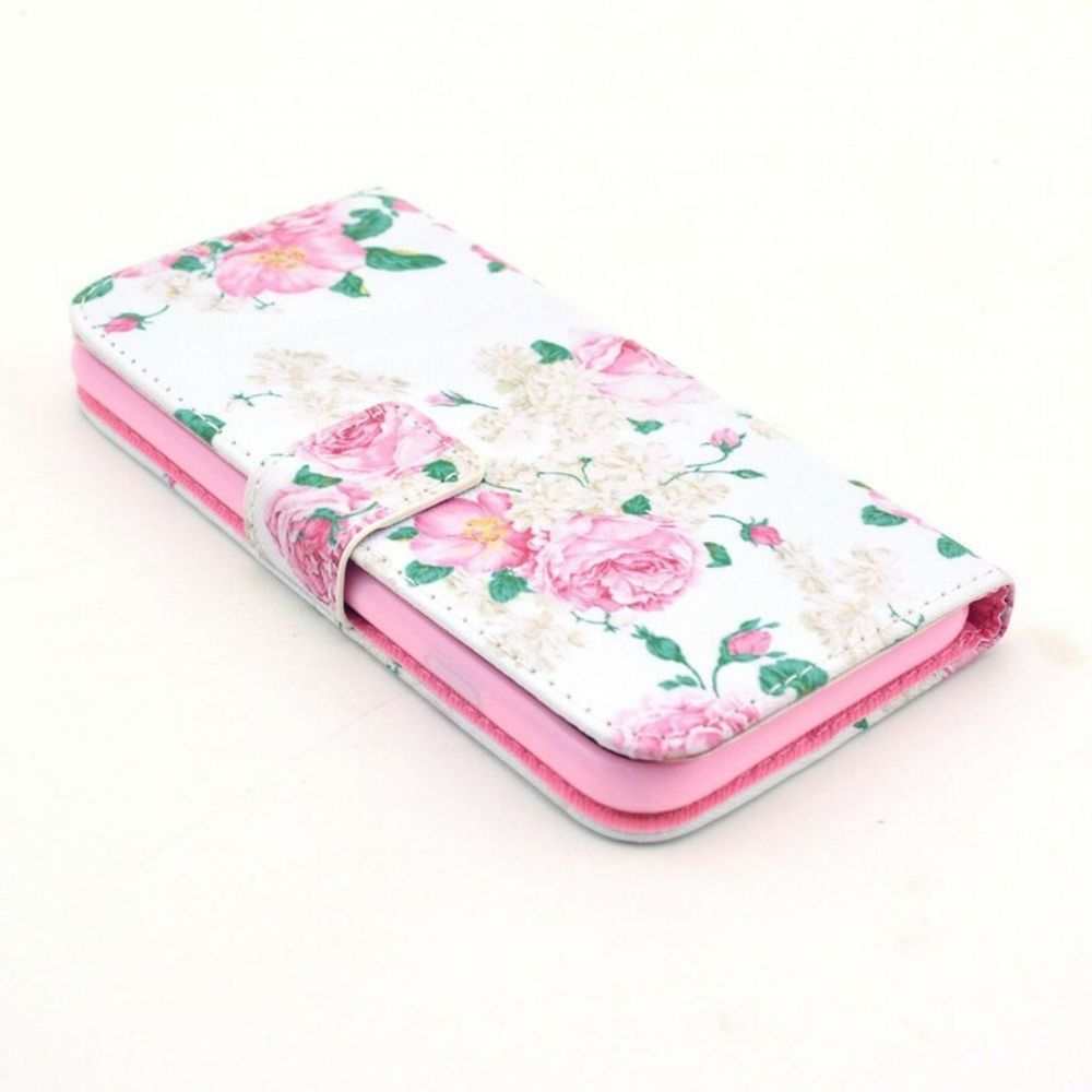 Folio-hoesje voor iPhone 6 / 6S Vrijheidsbloemen