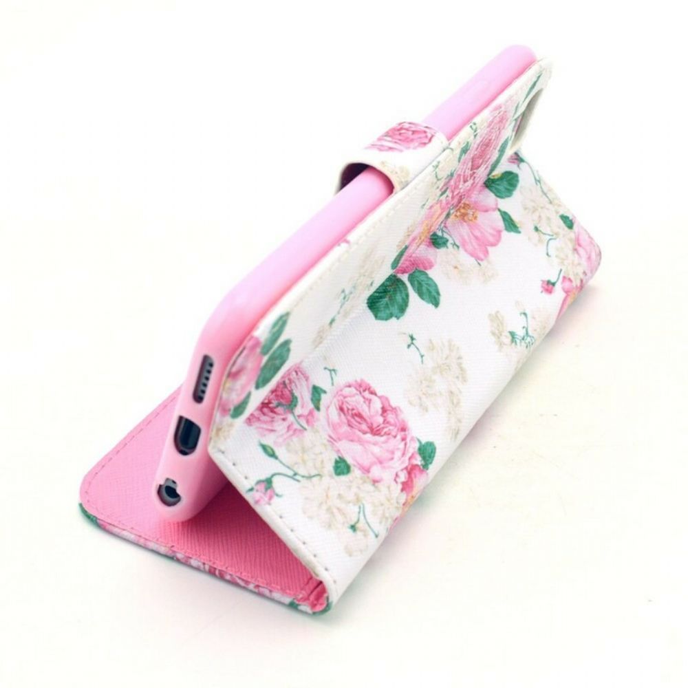 Folio-hoesje voor iPhone 6 / 6S Vrijheidsbloemen