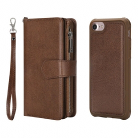 Hoesje Folio-hoesje voor iPhone 6 / 6S Portemonnee Leren Afneembare Portemonnee