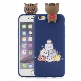 Hoesje voor iPhone 6 / 6S 3d Katten