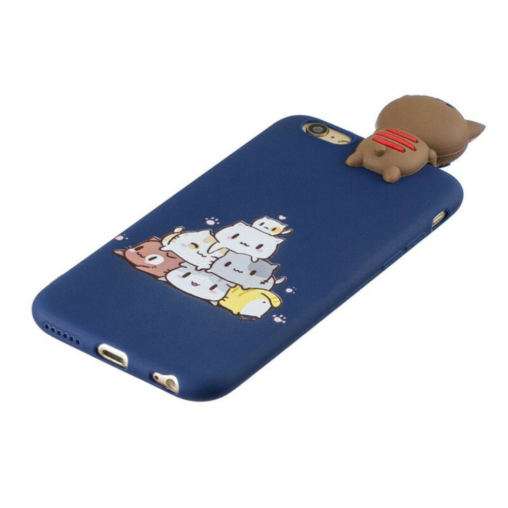 Hoesje voor iPhone 6 / 6S 3d Katten