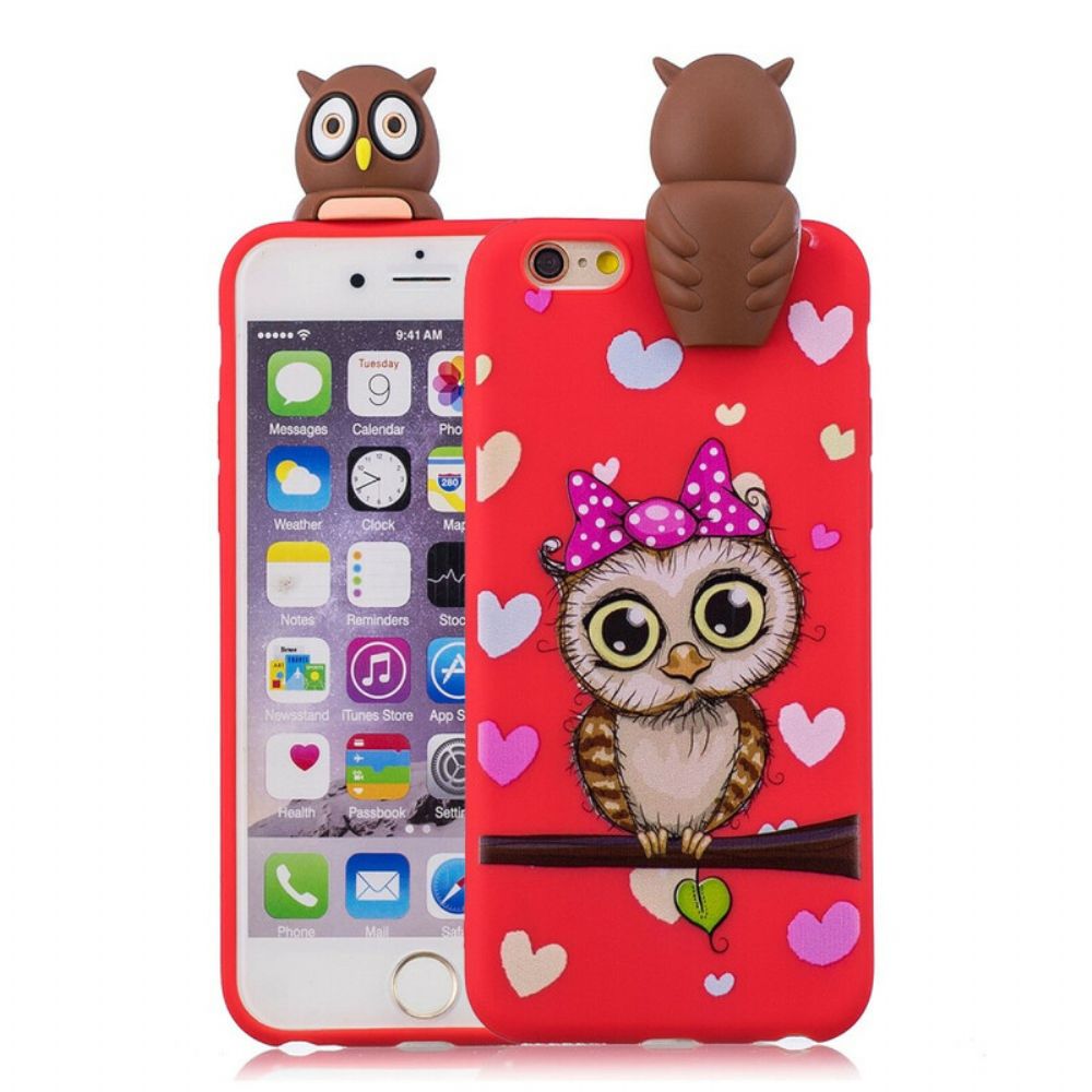 Hoesje voor iPhone 6 / 6S 3d Uil