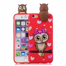 Hoesje voor iPhone 6 / 6S 3d Uil