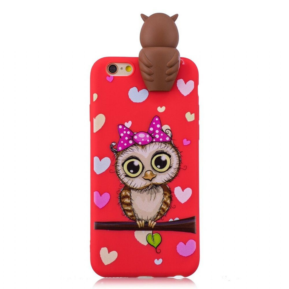 Hoesje voor iPhone 6 / 6S 3d Uil