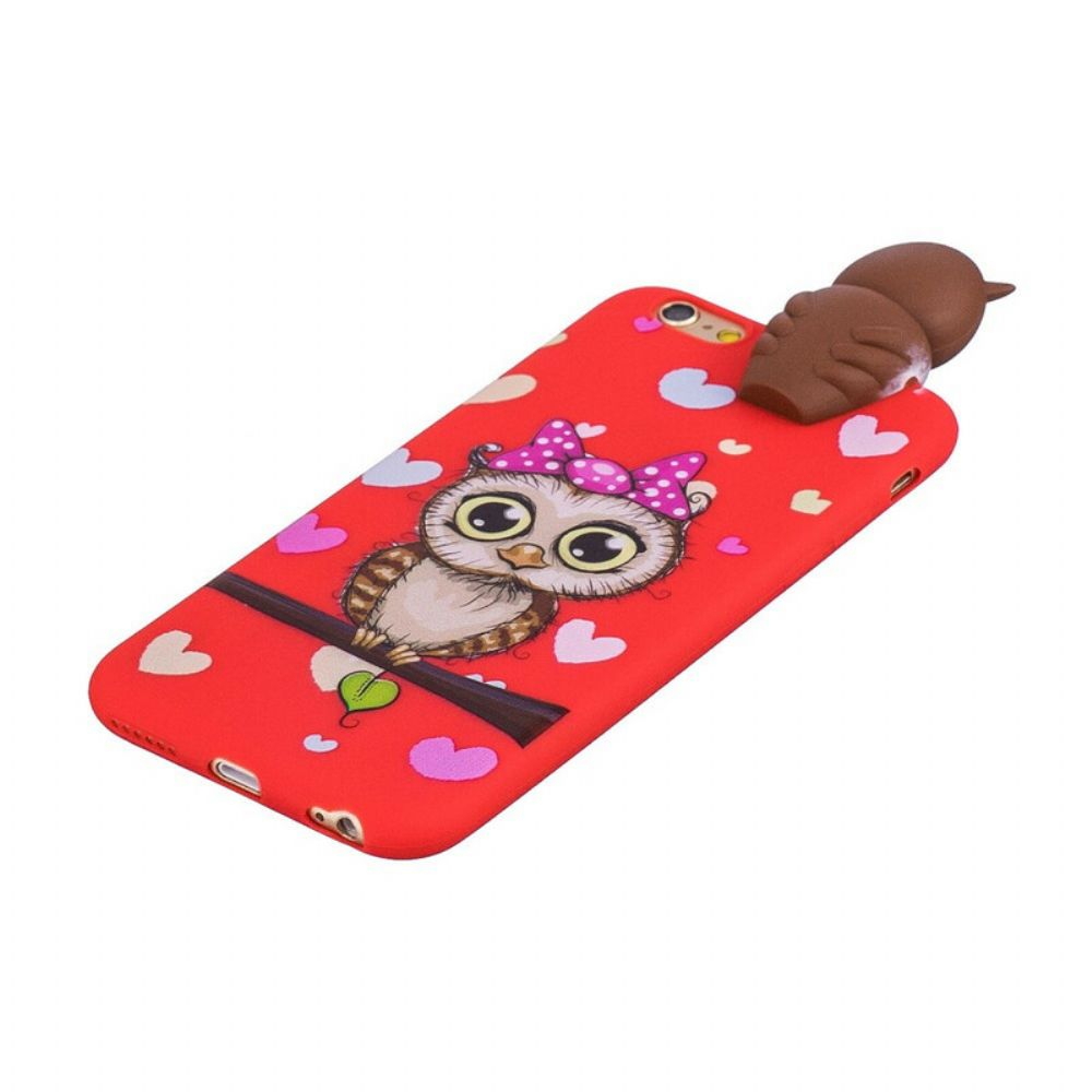 Hoesje voor iPhone 6 / 6S 3d Uil