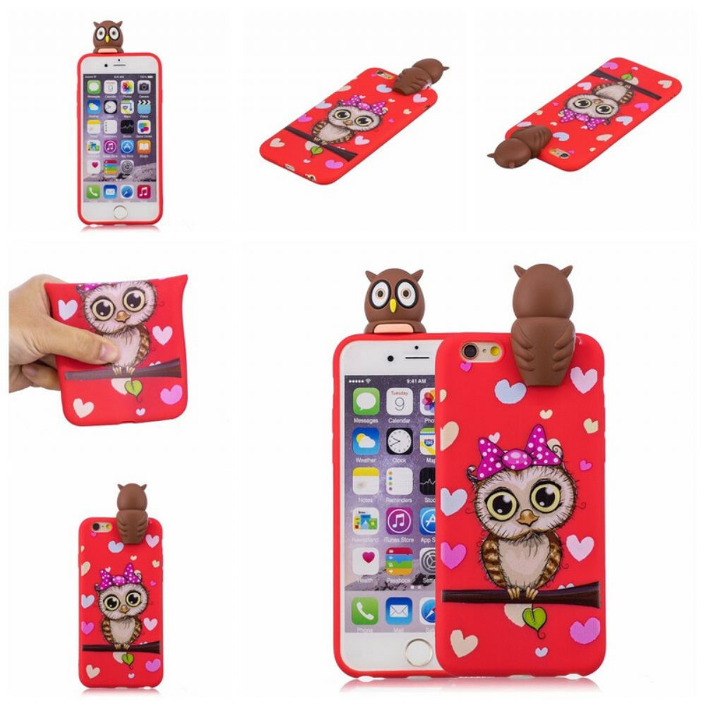 Hoesje voor iPhone 6 / 6S 3d Uil