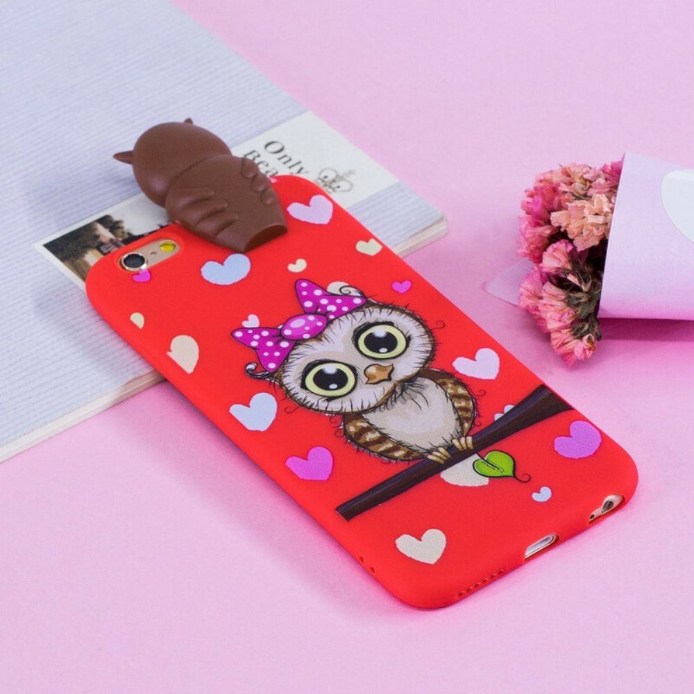 Hoesje voor iPhone 6 / 6S 3d Uil