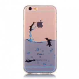 Hoesje voor iPhone 6 / 6S Naadloos Pinguïnspel