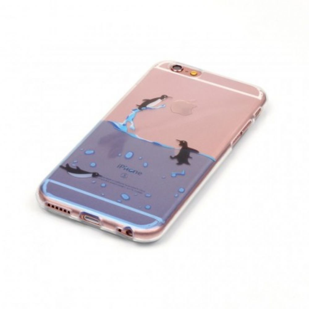 Hoesje voor iPhone 6 / 6S Naadloos Pinguïnspel