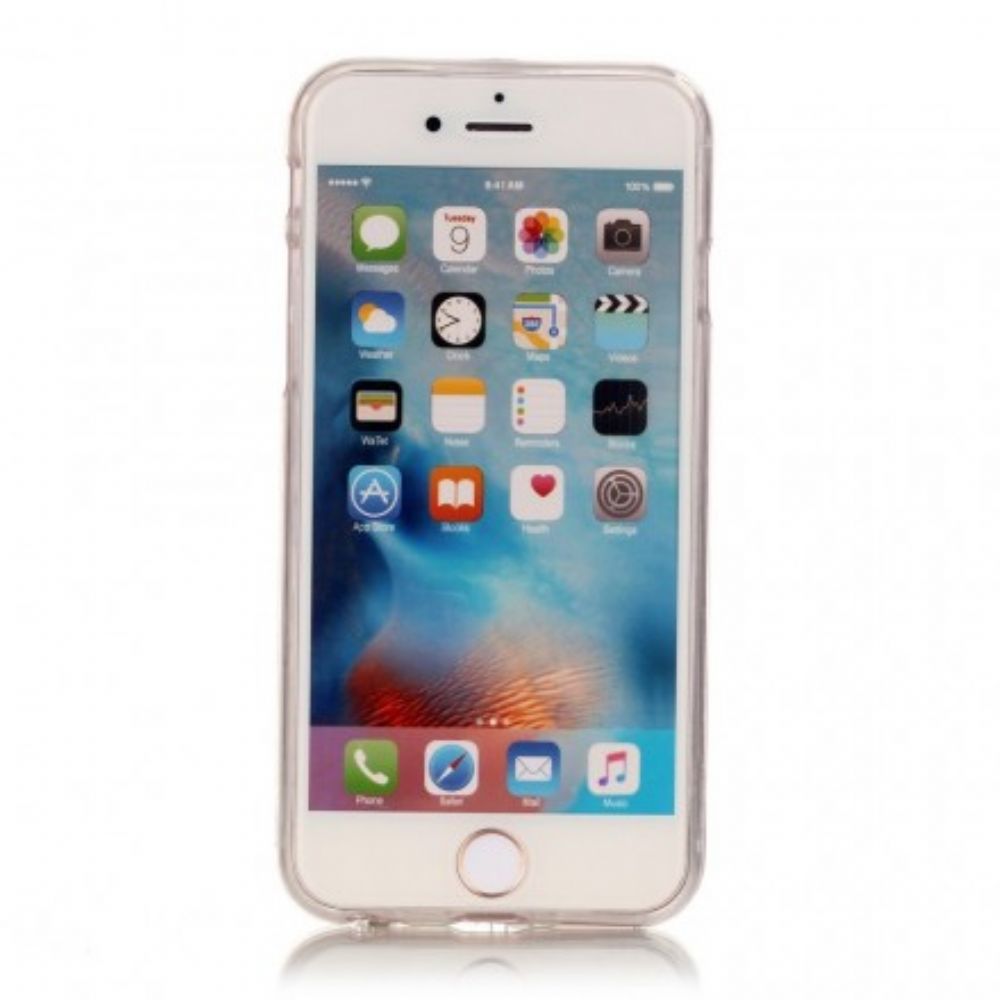 Telefoonhoesje voor iPhone 6 / 6S Transparante Bloeiende Boom