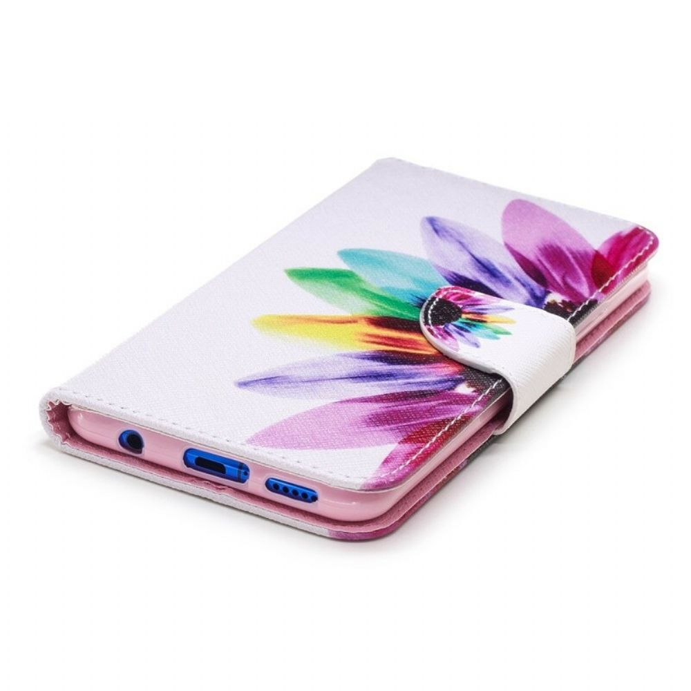 Folio-hoesje voor Huawei P Smart Plus Aquarel Bloem