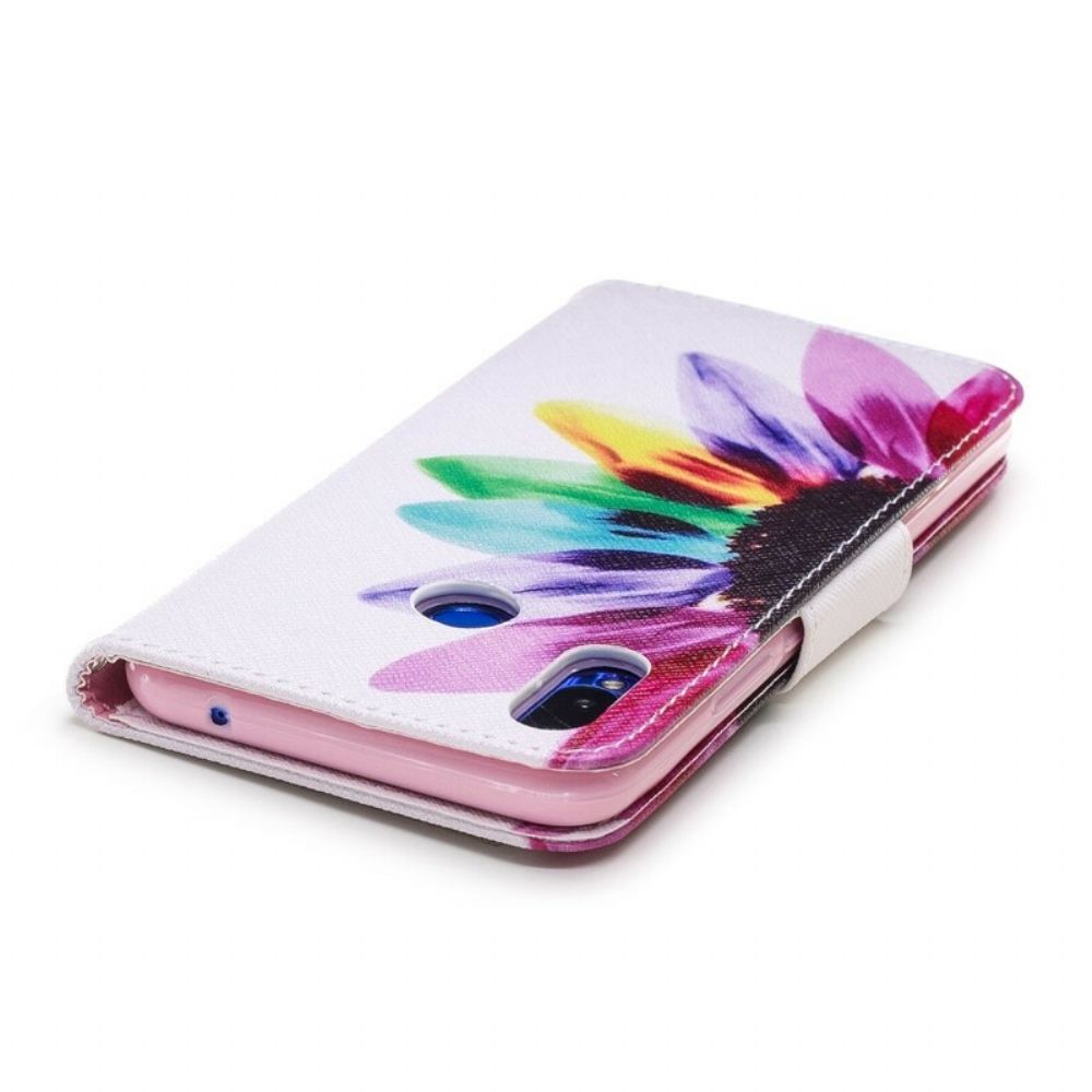 Folio-hoesje voor Huawei P Smart Plus Aquarel Bloem