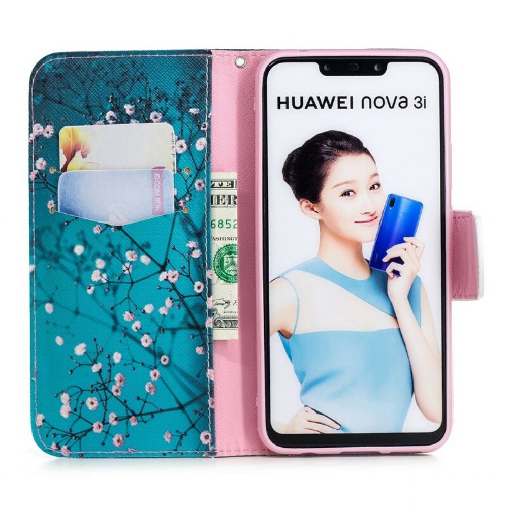 Folio-hoesje voor Huawei P Smart Plus Bloeiende Boom