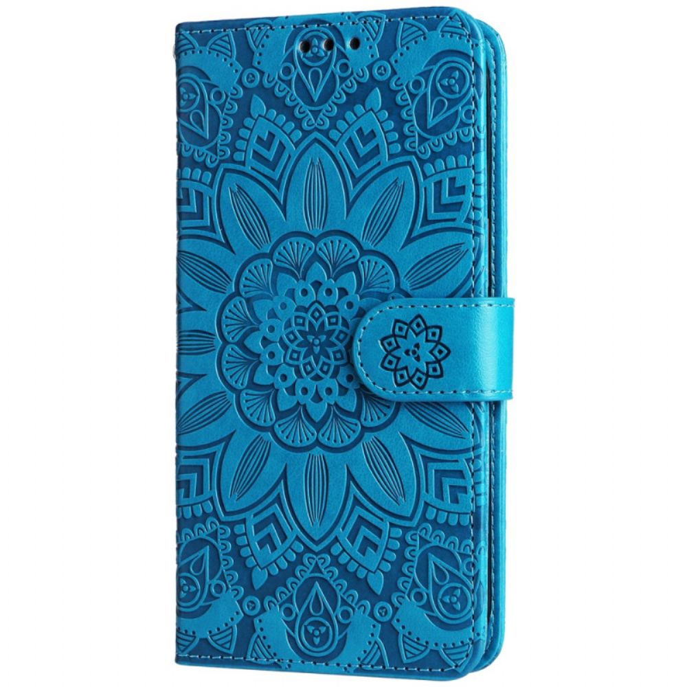 Folio-hoesje Oneplus 12r Prachtige Mandala Met Riem