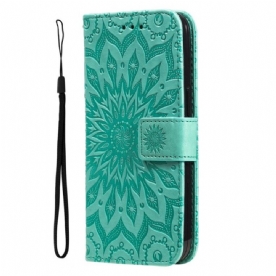 Folio-hoesje voor Honor Magic 5 Lite Mandala Zon Met Lanyard