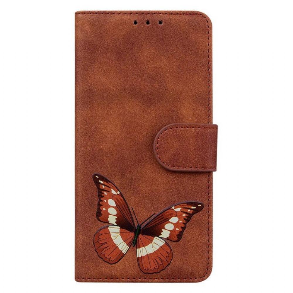 Flip Case voor Samsung Galaxy A14 / A14 5G Vlinder Ontwerp