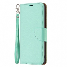 Folio-hoesje voor Samsung Galaxy A14 / A14 5G Met Ketting Schuine Riemsluiting