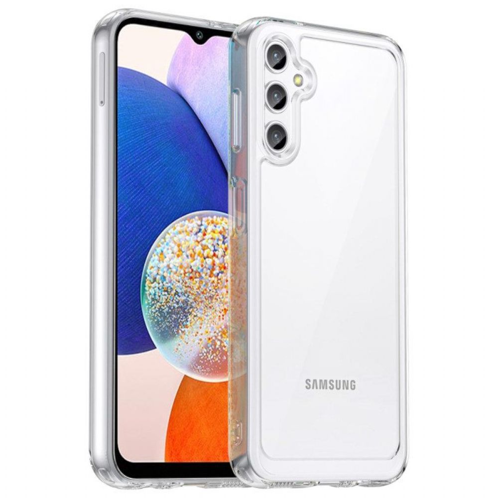 Hoesje voor Samsung Galaxy A14 / A14 5G Leer Textuur