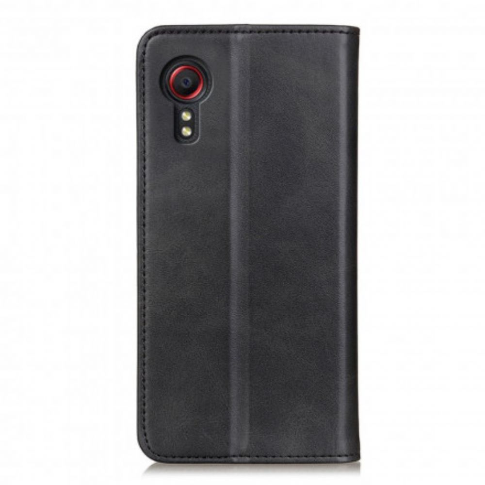 Bescherming Hoesje voor Samsung Galaxy XCover 5 Folio-hoesje Gespleten Leer