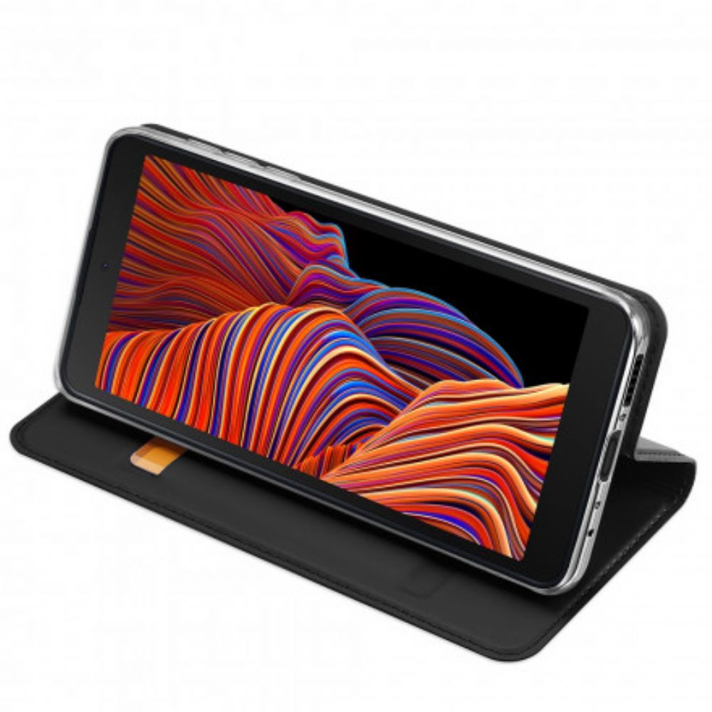 Bescherming Hoesje voor Samsung Galaxy XCover 5 Folio-hoesje Skin Pro Dux Ducis