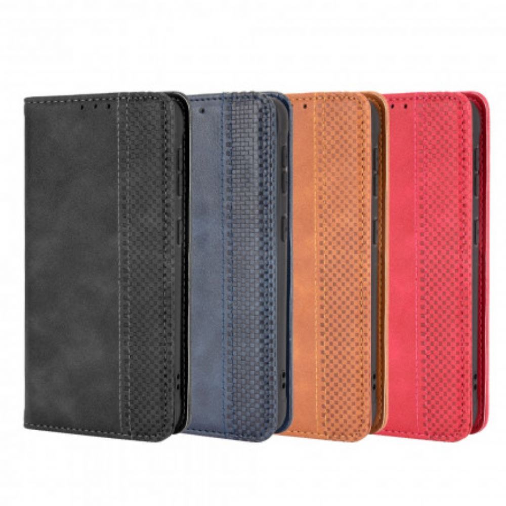 Bescherming Hoesje voor Samsung Galaxy XCover 5 Folio-hoesje Vintage Gestileerd Leereffect