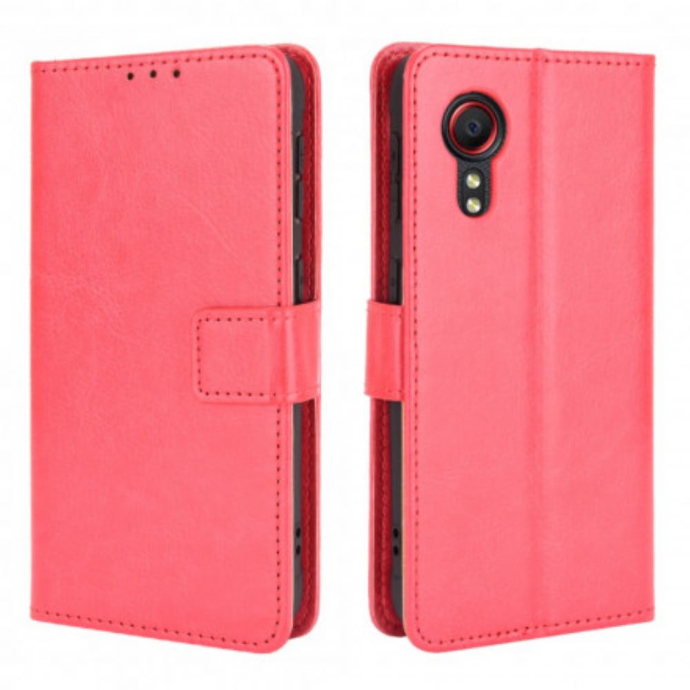 Flip Case voor Samsung Galaxy XCover 5 Flitsachtig Kunstleer