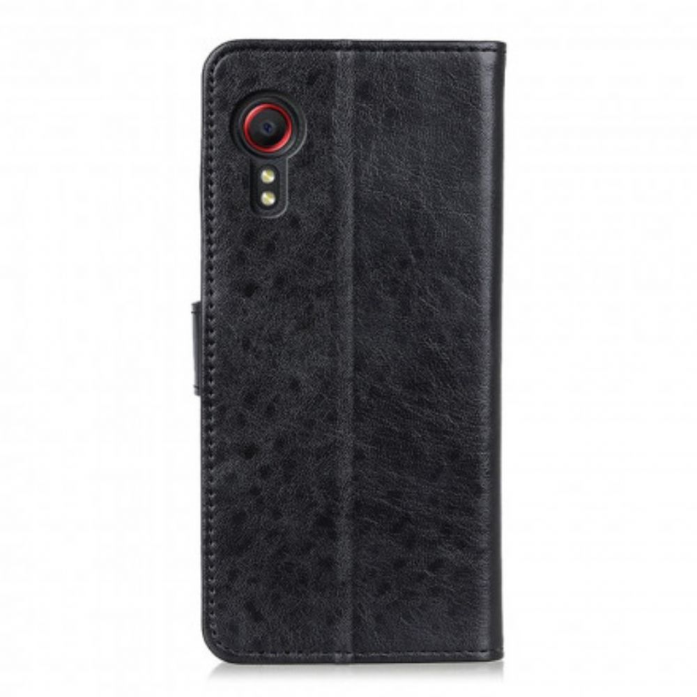 Flip Case voor Samsung Galaxy XCover 5 Getextureerd Kunstleer