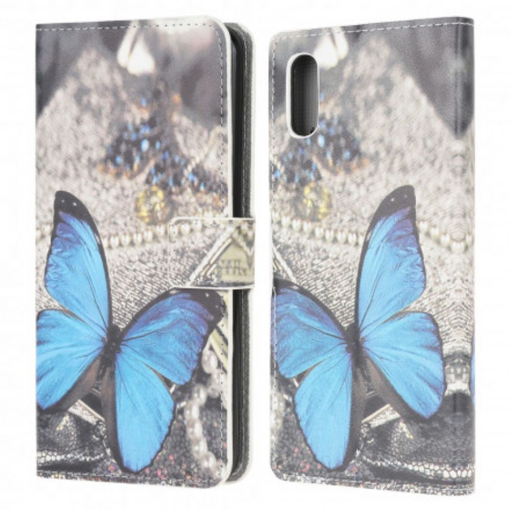 Folio-hoesje voor Samsung Galaxy XCover 5 Blauwe Vlinder