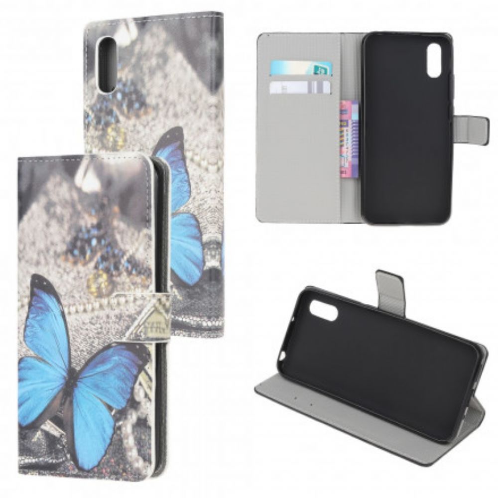 Folio-hoesje voor Samsung Galaxy XCover 5 Blauwe Vlinder