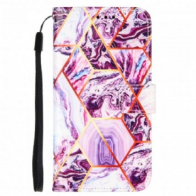 Folio-hoesje voor Samsung Galaxy XCover 5 Geometrisch Marmer