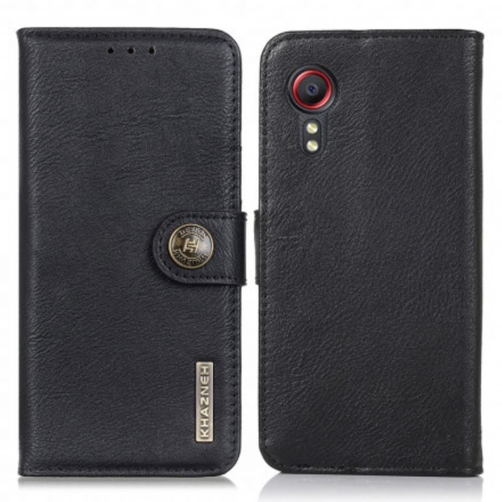 Folio-hoesje voor Samsung Galaxy XCover 5 Imitatieleer Khazneh