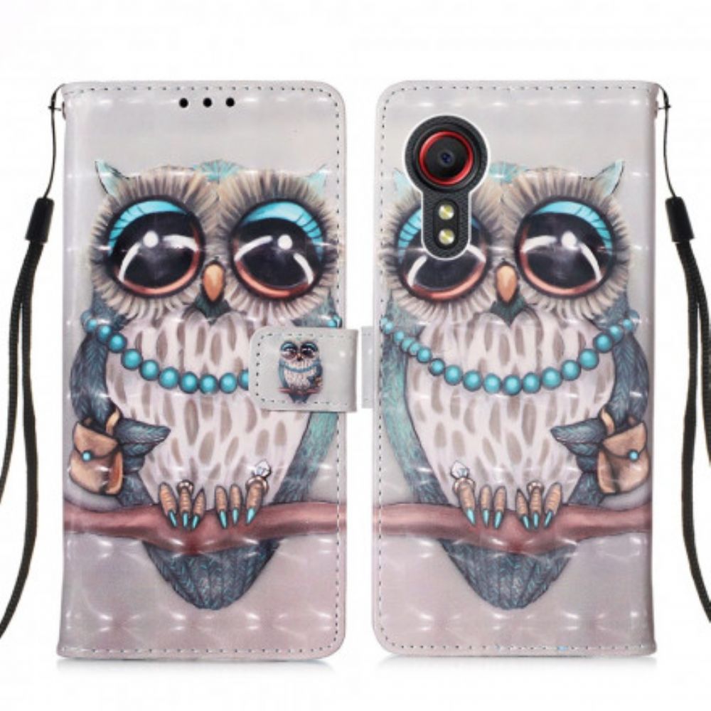 Folio-hoesje voor Samsung Galaxy XCover 5 Juffrouw Uil